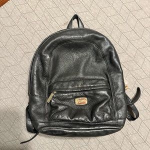 Michael Kors Black Leather Backpack